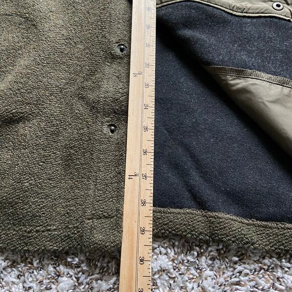 Prana IncrediWool Overshirt Men's XL Slate Green Heather Slim Fit Performance - Picture 9 of 9